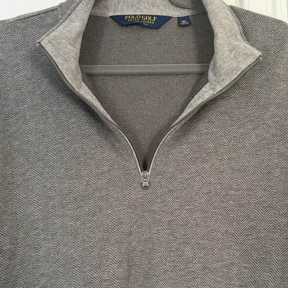 Polo by Ralph Lauren Men's Charcoal Zip-Up Sweater - Picture 3 of 3